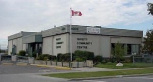 Exterior of the Varsity Community Association building.
